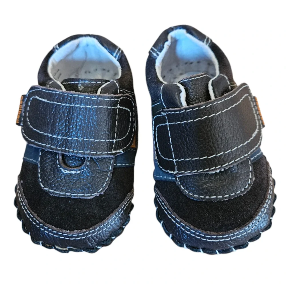 Pediped Originals Leather Christopher Sneakers Infant Size 0-6 Months - Picture 3 of 9